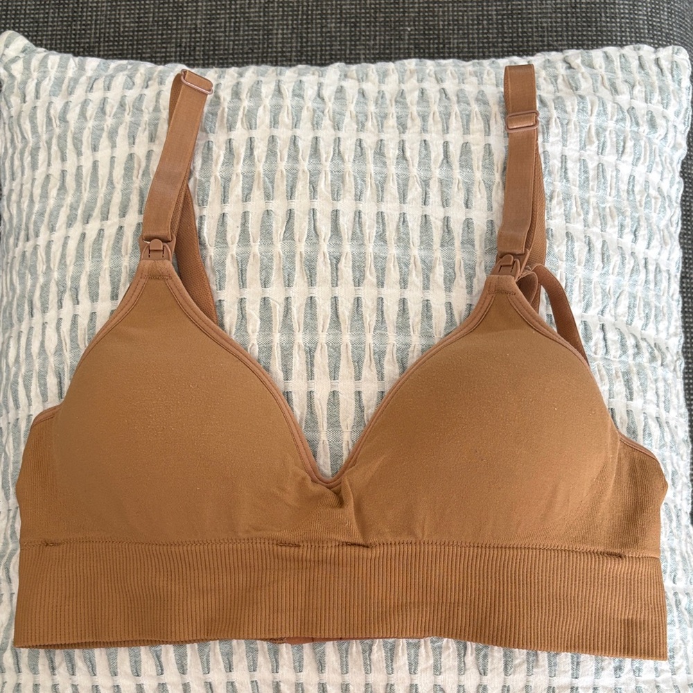BLANQI Maternity Seamless Brown Bra